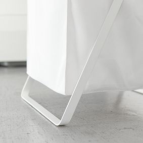Folding Laundry Hamper - White