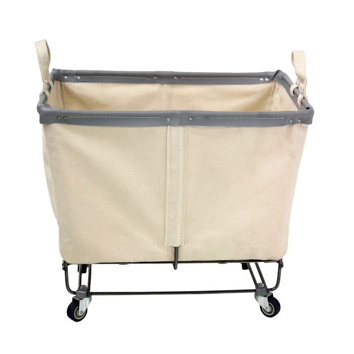 Steele Canvas Medium Rectangle Basket on Wheels | Pottery Barn Teen
