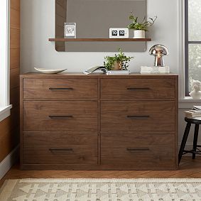 Cleary 6-Drawer Wide Dresser (56w x 19d")