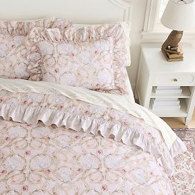 Harry Potter™ Hedwig™ Toile Ruffle Duvet Cover