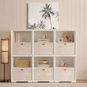 Callum Triple 1-Drawer Tall Storage Bookcase (75")