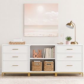 Blaire 6-Drawer Cabinet with Cubbies (75")