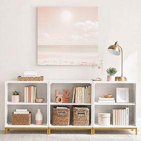 Blaire 2-Shelf Low Bookcase, Set of 3 (75")