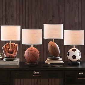 Soccer Table Lamp with USB (20")