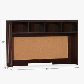 Beadboard Space-Saving Desk Hutch (43.5")