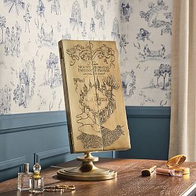Harry Potter™ Marauder's Map™ Light-Up Touch Trifold Vanity Mirror (16.5"x8")