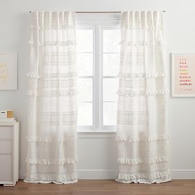 LoveShackFancy Eyelet Light-Filtering Curtain