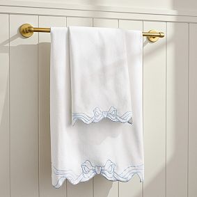 LoveShackFancy Palace Bow Bath Towel