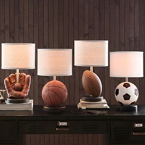 Football Table Lamp with USB (20")