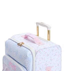 LoveShackFancy Mixed Print Ruffle Soft Sided Carry-On Luggage 
