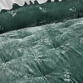 Floral Velvet Quilt