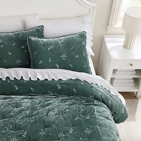 Floral Velvet Quilt