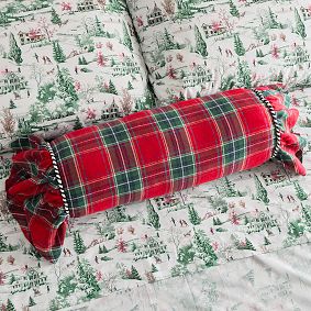 Hill House Home Holiday Plaid Bolster