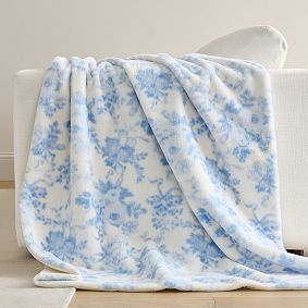 LoveShackFancy Damask Fur Throw