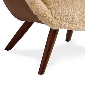Faux Suede Chesnut Cave Chair