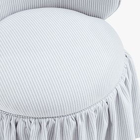 Mallory Skirted Storage Vanity Chair