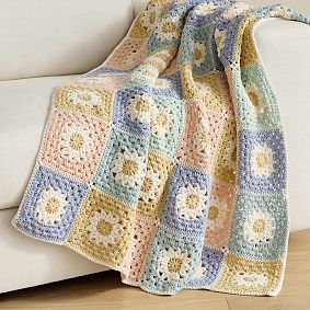 Daisy Crochet Throw
