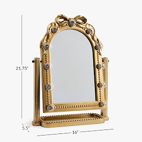 LoveShackFancy Light-Up Marquee Vanity Mirror (16"x22")