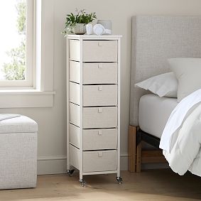 Rolling 6-Drawer Cart (14.75"x39.25")