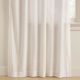 Eyelet Trellis Light-Filtering Curtain