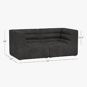 Hudson Lounge Loveseat Set (64")