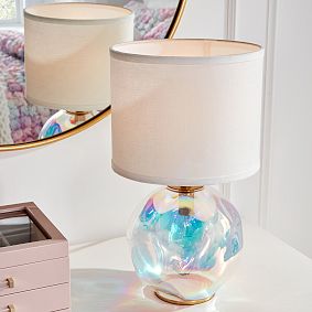 Iridescent Globe Table Lamp (18")