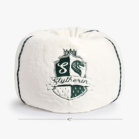 Large Harry Potter<sup>&trade;</sup> Slytherin<sup>&trade;</sup> Faux Fur Bean Bag Chair