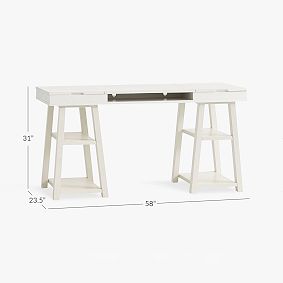 Customize-It Project Trestle Desk (58"w x 23.5"d)