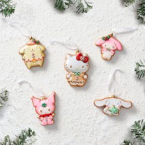 Hello Kitty<sup>&reg;</sup> and Friends Gingerbread Ornaments - Set of 5