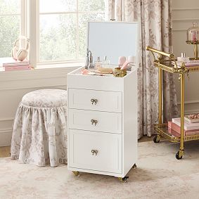 LoveShackFancy Regency Beauty Storage Cart (15.75" x 29.25")