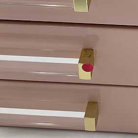 Open Box: Elle Lacquer Jewelry Display Box - Dusty Rose
