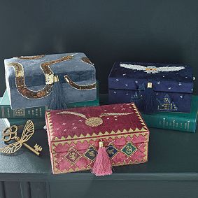 Harry Potter™ Hedwig™ Beaded Velvet Jewelry Box