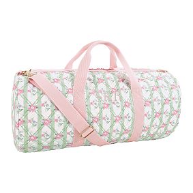 Hill House Home Quilted Duffle, Pink/Green