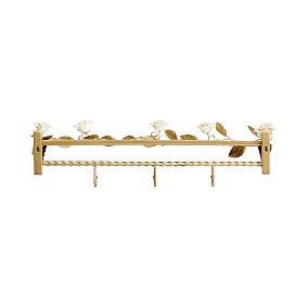 LoveShackFancy Bouquet Shelf With Hooks (24.75"x 6")