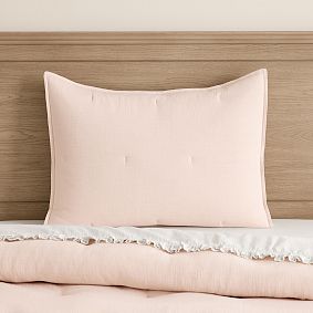 Open Box: Soft Gauze Sham, Standard - Petal Pink