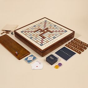 3-in-1 Premium Game Collection: Scrabble<sup>&reg;</sup>, Trivial Pursuit<sup>&reg;</sup>, &amp; Cribbage