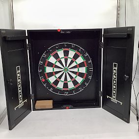 Open Box: Dartboard Game Set - Black