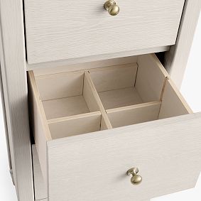 Camille Flip-Top Storage Tower With Mirror (18"w x 18"d)