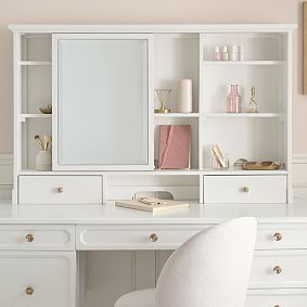 Universal Desk Mirror Hutch (50"w x 7"d)