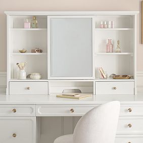 Universal Desk Mirror Hutch (50"w x 7"d)