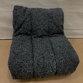 Open Box: Channeled Lounger - Melange Boucle Charcoal