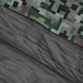 Minecraft Creeper Matelasse Jersey Quilt