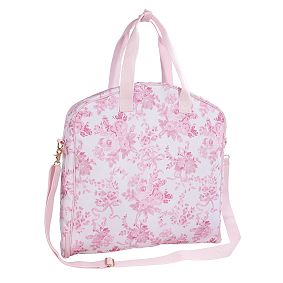 LoveShackFancy Pink Damask Garment Travel Bag
