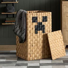 Minecraft Creeper Hamper With Lid