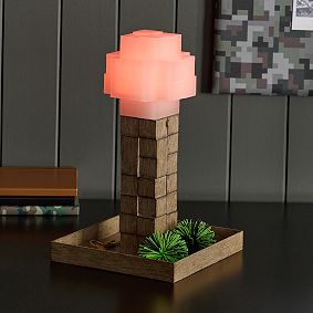 Minecraft Redstone Torch Table Lamp (12"x18")