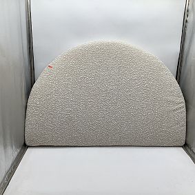 Open Box: Round No Nails Dorm Headboard, Twin - Chunky Boucle Ivory