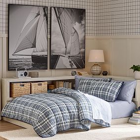 Fishing Net Ceramic Table Lamp (21")