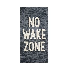 No Wake Zone Reversible Beach Towel UPF 50+
