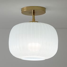 Bailey Recycled Glass Flush Mount