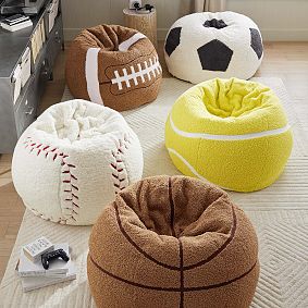 Large Tennis Ball Bean Bag Chair Slipcover Only